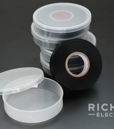 Richon RCS-88 Heavy Duty PVC Electrical Tape, 0.22mm (8.5 mil) – Ideal for Industrial and Electrical Insulation Uses.
