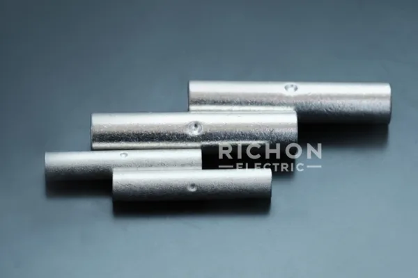 Tinned Copper Connector – Compression Splice with Standard Barrel for Electrical Applications.